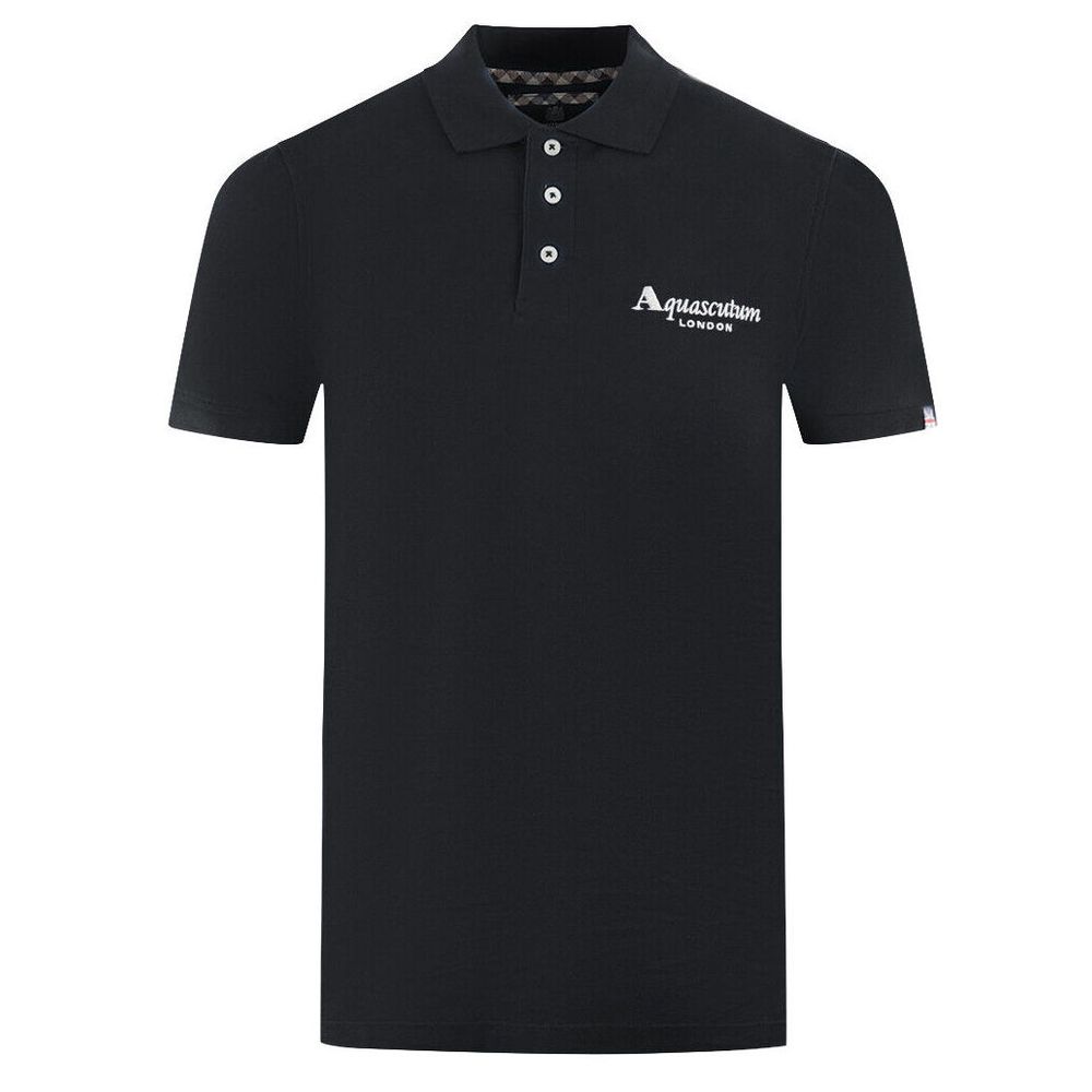 Aquascutum Aquascutum Black Cotton Polo Shirt (Italian Size MEN: S, nan: nan, nan: nan)