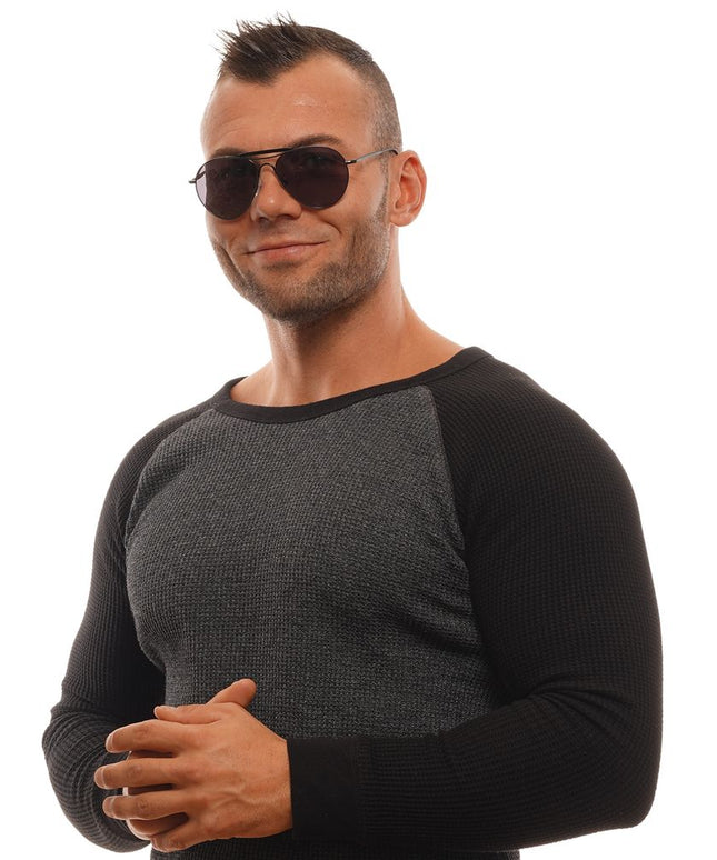 Ermenegildo Zegna Black Men Sunglass