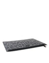 Dolce & Gabbana Multicolor Leopard Jacquard Logo Plaque Document Briefcase Bag
