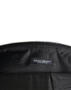Dolce & Gabbana Multicolor Leopard Jacquard Logo Plaque Document Briefcase Bag