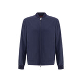 Brunello Cucinelli Blue Cashmere Bomber