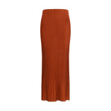 Gabriela Hearst Long Knitted Skirt with narrow ribs