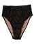Dolce & Gabbana Black DG Logo Lace High Brief Panty Underwear