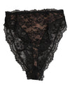 Dolce & Gabbana Black Floral Lace Mesh High Brief PantyUnderwear