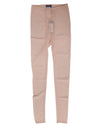Dolce & Gabbana Beige Nylon Logo Lace Leggings Pants Underwear