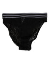 Dolce & Gabbana Black Lace Slip Brief Logo WaistbandUnderwear