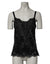 Dolce & Gabbana Black Silk Floral Lace Tank Lingerie Top Underwear