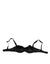 Dolce & Gabbana Black Nylon Underwired Balconette Bra Underwear