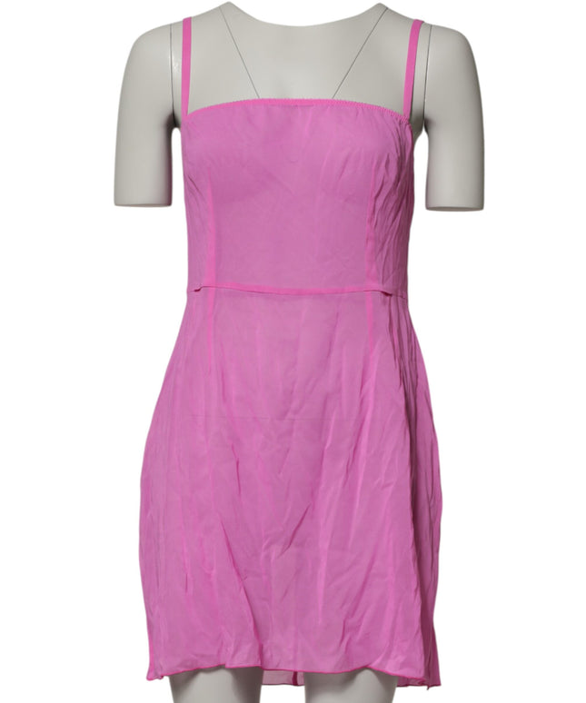 Dolce & Gabbana Pink Chemise Nylon Blend Sheer Lingerie Underwear