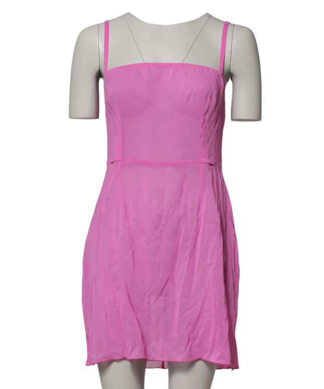 Dolce & Gabbana Pink Chemise Nylon Blend Sheer Lingerie Underwear