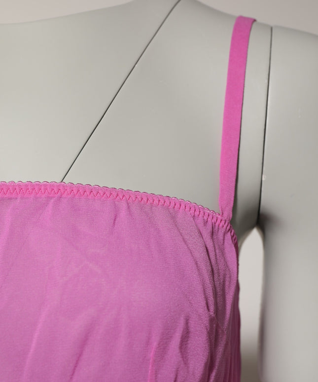 Dolce & Gabbana Pink Chemise Nylon Blend Sheer Lingerie Underwear