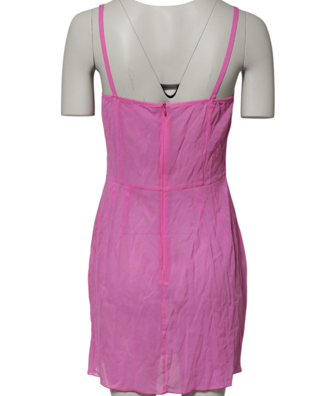 Dolce & Gabbana Pink Chemise Nylon Blend Sheer Lingerie Underwear