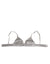 Dolce & Gabbana Gray Silk Satin Triangle Soft Cup Bra Underwear