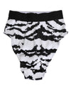 Dolce & Gabbana Black White Sequin High Waist Panty Underwear