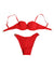 Dolce & Gabbana Red Nylon Swimsuit 2 Piece Top Bottom Swimwear