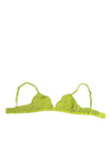 Dolce & Gabbana Yellow Green Nylon Soft Cup BrassiereUnderwear