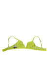 Dolce & Gabbana Yellow Green Nylon Soft Cup BrassiereUnderwear