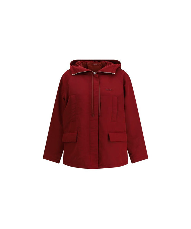 Gucci Red Polyester faille Jacket