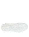 Dolce & Gabbana White Leather DG Logo Low Top Sneakers Shoes