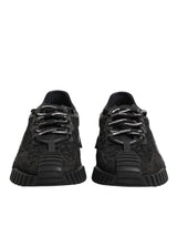Dolce & Gabbana Black Logo Lace Low Top NS1 Sneaker Shoes