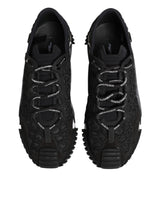 Dolce & Gabbana Black Logo Lace Low Top NS1 Sneaker Shoes