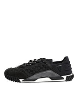 Dolce & Gabbana Black Logo Lace Low Top NS1 Sneaker Shoes