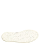 Dolce & Gabbana Black Leather Lace Up Low Top Sneakers Shoes