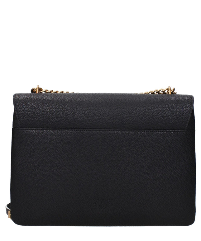 PINKO Black Leather Crossbody Bags