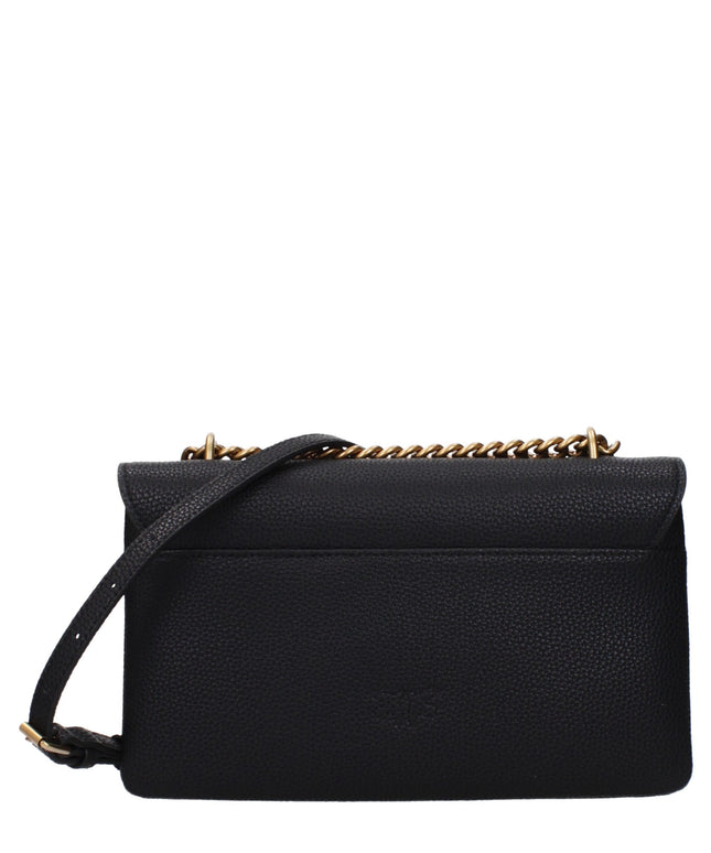 PINKO Black Leather Crossbody Bags