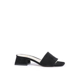 19V69 Italia Black Leather Sandal - Outfito.ae