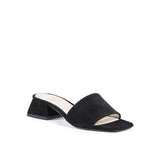 19V69 Italia Black Leather Sandal - Outfito.ae