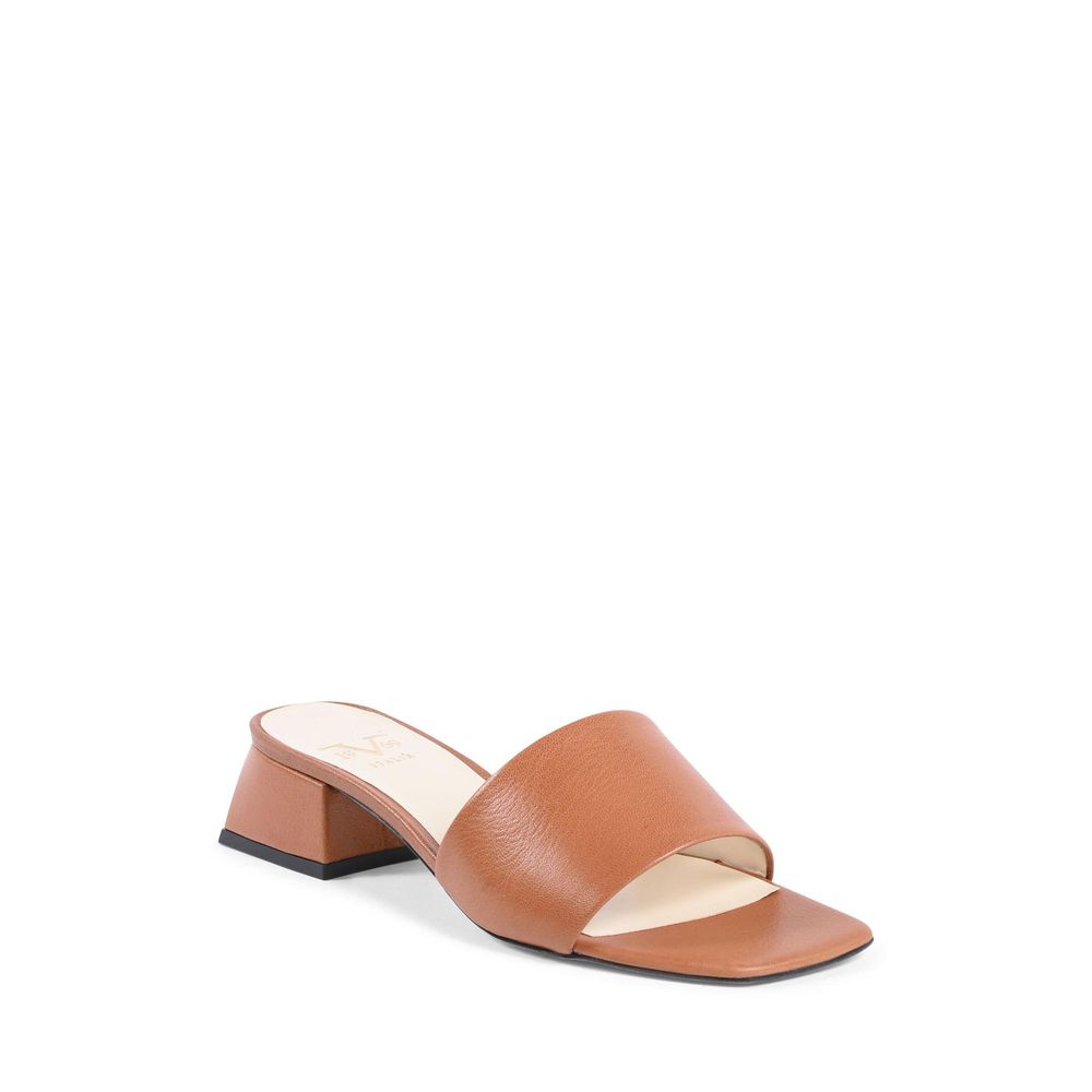 19V69 Italia Brown Leather Sandal - Outfito.ae
