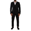 Dolce & Gabbana Black Wool Suit