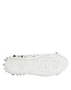 Dolce & Gabbana White Portofino Studded Men Sneakers Shoes