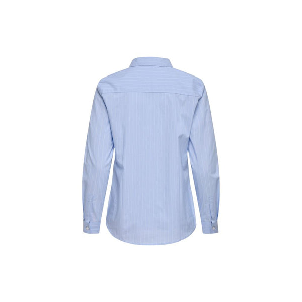 Jacqueline De Yong Blue Cotton Shirt