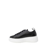Armani Exchange Black Artificial Leather Low Top Sneakers