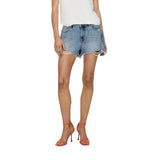 Only Light Blue Cotton Short