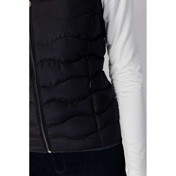 EA7 Emporio Armani Black Polyester Sleveless Jacket