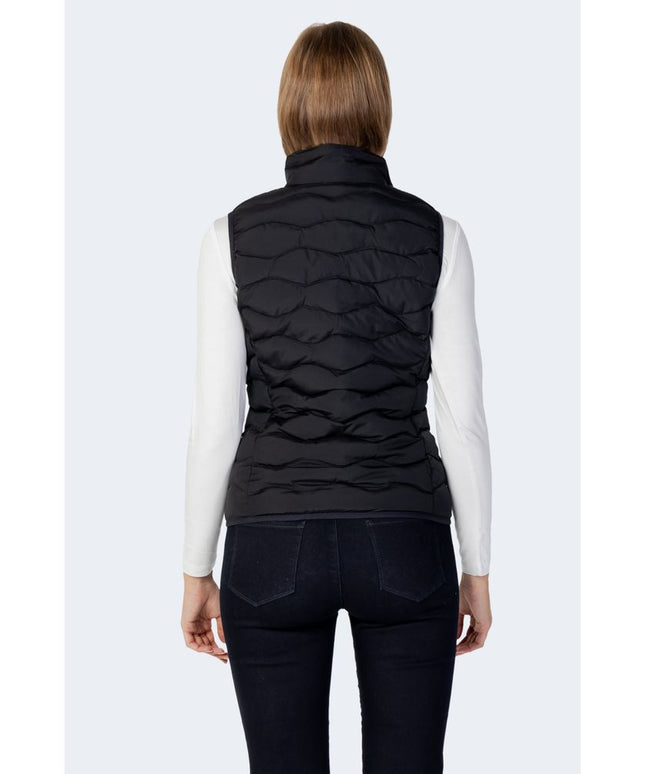 EA7 Emporio Armani Black Polyester Sleveless Jacket