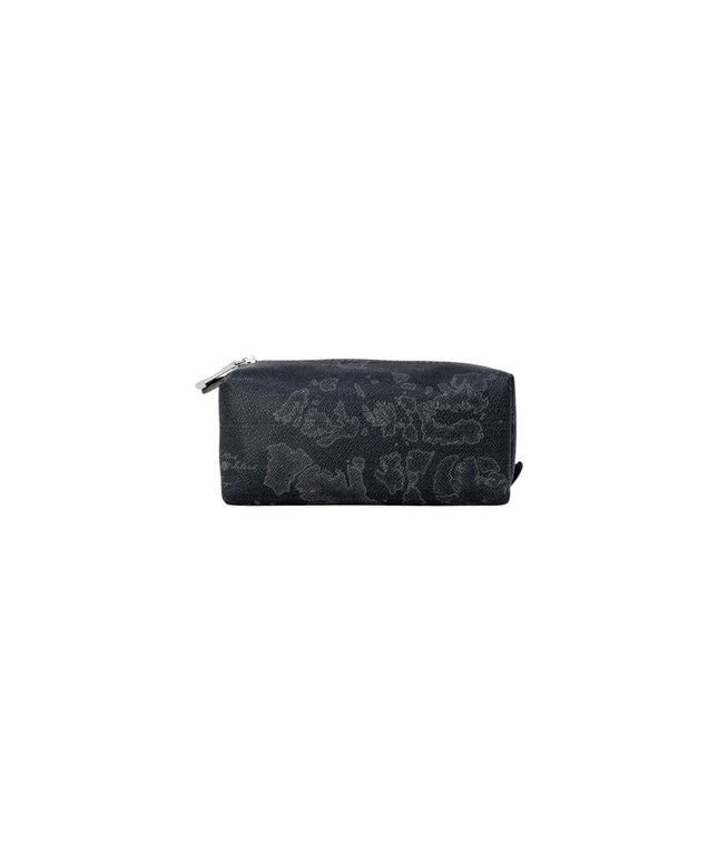 Alviero Martini Prima Classe Black Cotton Clutch Bag