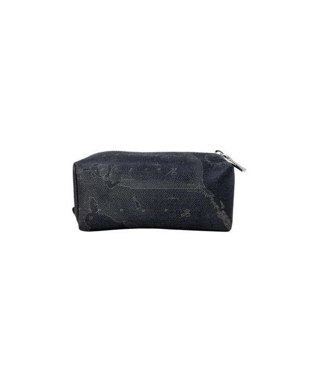 Alviero Martini Prima Classe Black Cotton Clutch Bag