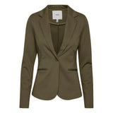 ICHI Green Polyester Blazer