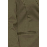 ICHI Green Polyester Blazer