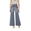 ICHI Gray Cotton Bootcut Jean