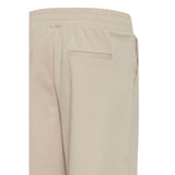 ICHI Beige Recycled Polyurethane Casual Pants