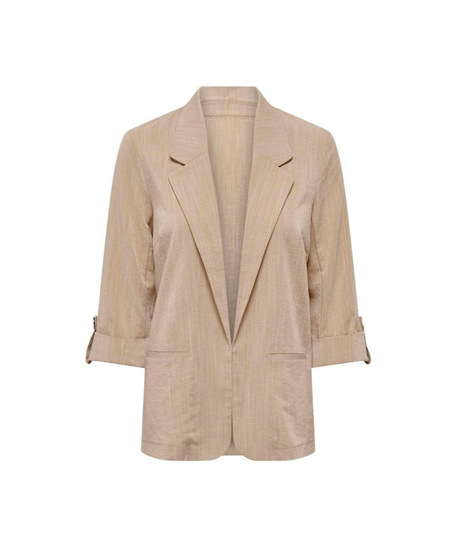Only Beige Viscose Blazer