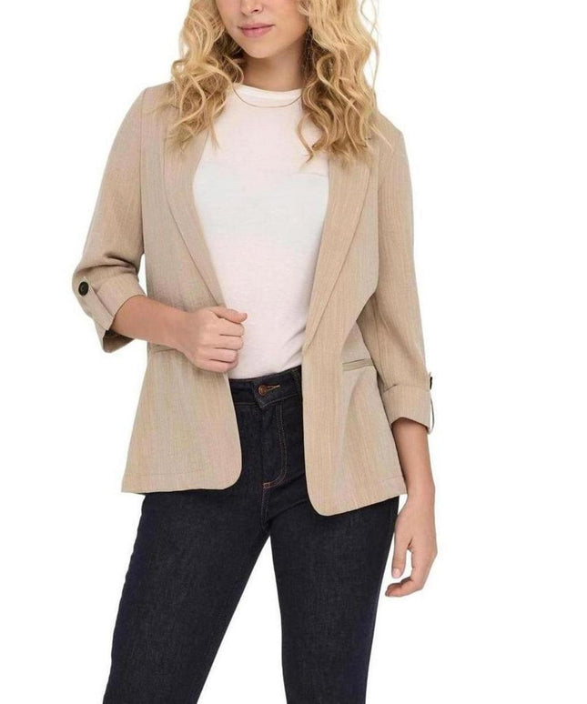 Only Beige Viscose Blazer