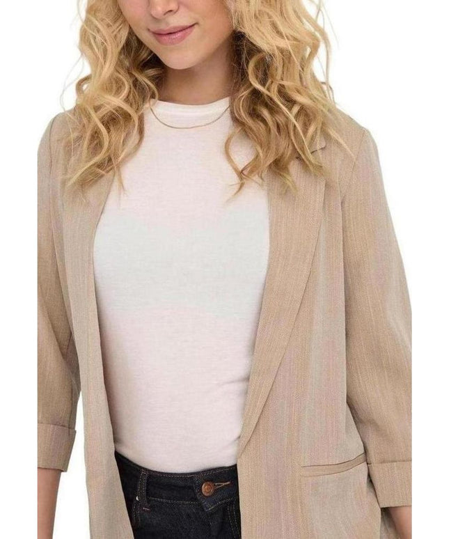 Only Beige Viscose Blazer