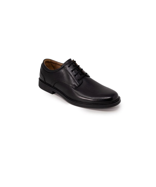 Clarks Black Leather Oxfords And Derby