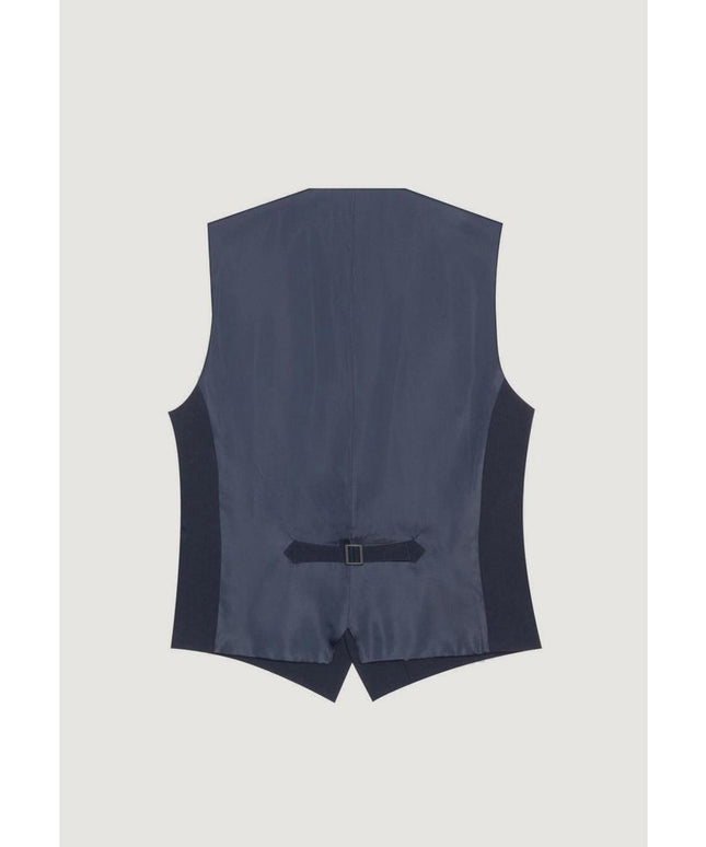 Antony Morato Blue Polyester Waistcoat